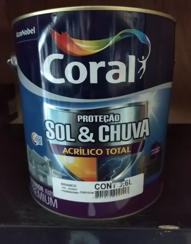 Tinta acrílico total premium coral